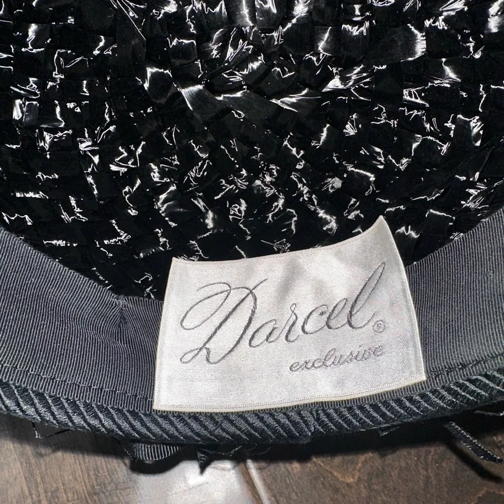 1950's Darcel Exclusive Vintage Cocktail Hat Black Netted Fascinator